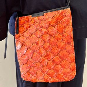 Osklen Small Pirarucu Fish Leather Small Crossbody bag
